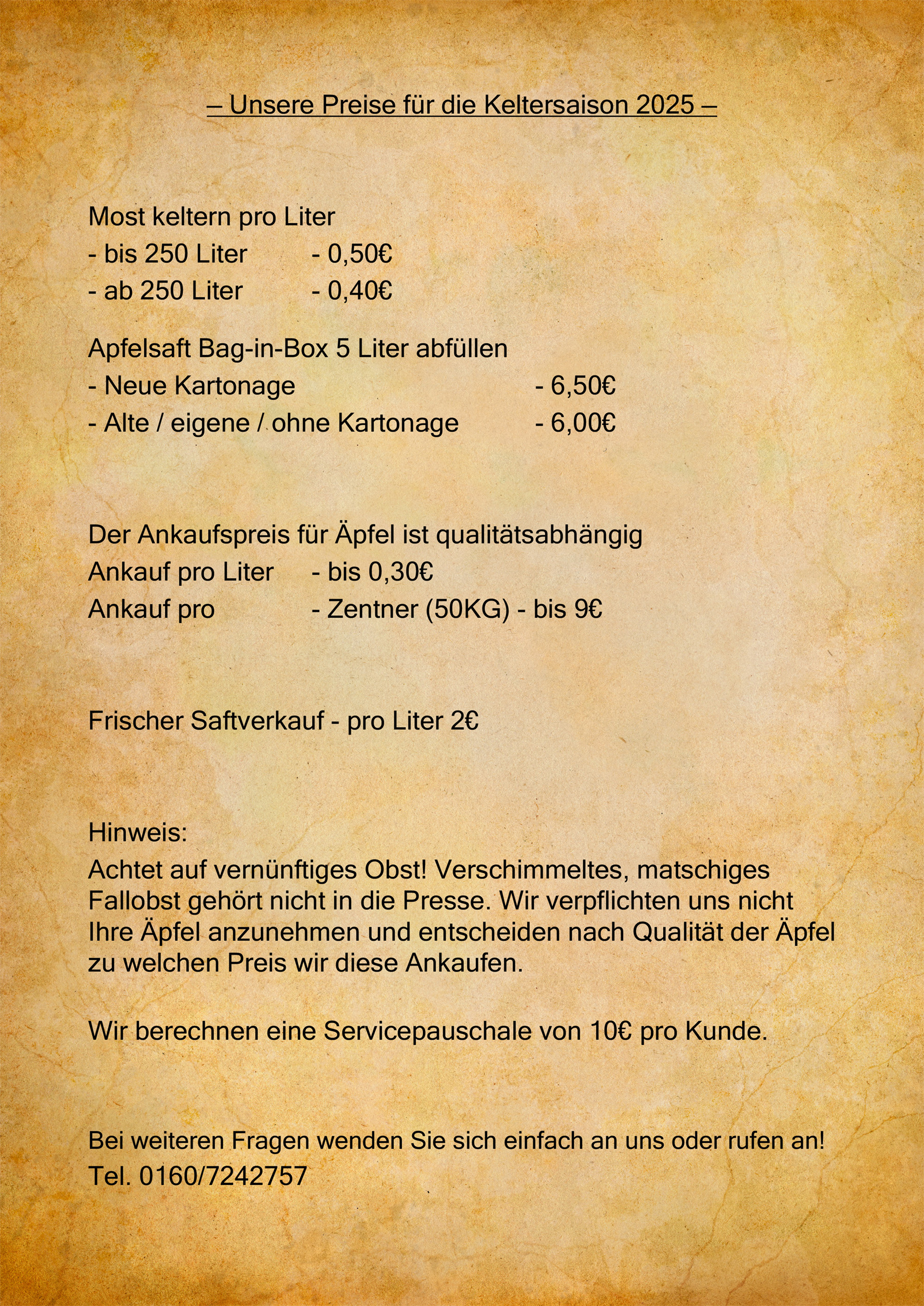 Kelterpreise 2025